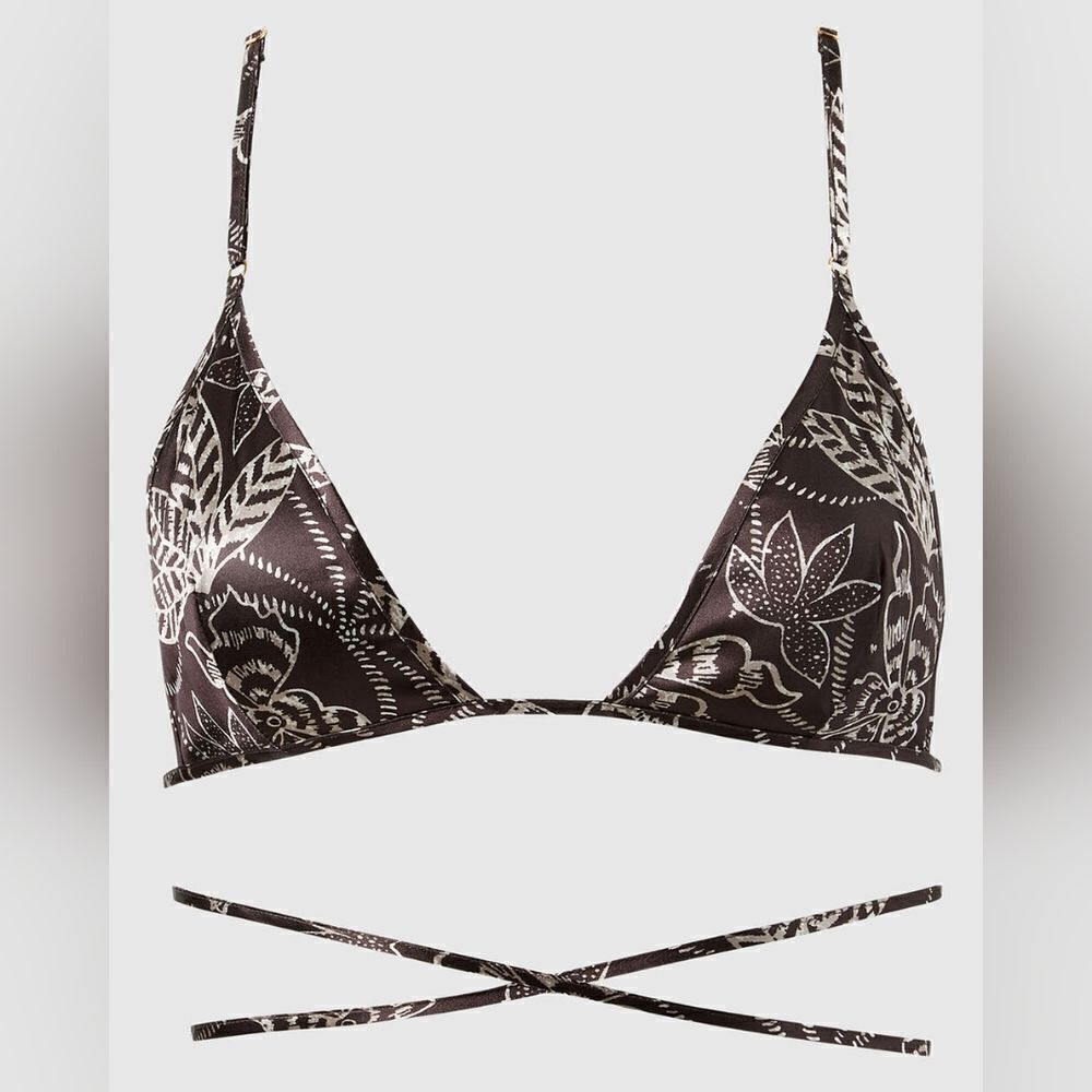 New With Tag La Senza Size Large‎ Satin Triangle Bralette - Picture 3 of 12